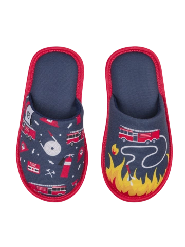 Potešte sa týmto kúskom Dedoles Veselé detské papuče Hasič